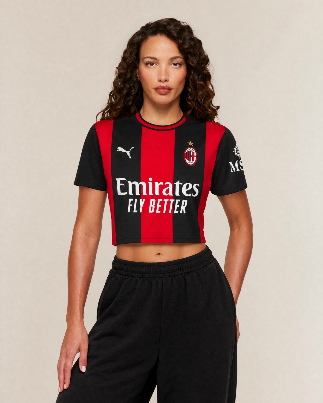 AC Milan Crop Top Donna Home 26/27