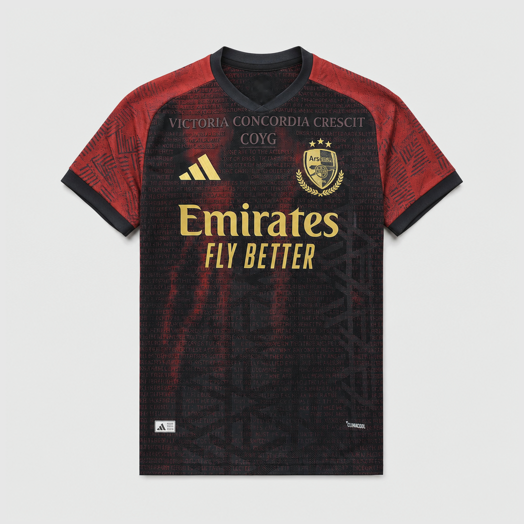 Arsenal Jersey Special Edition Red Black Player 26/27