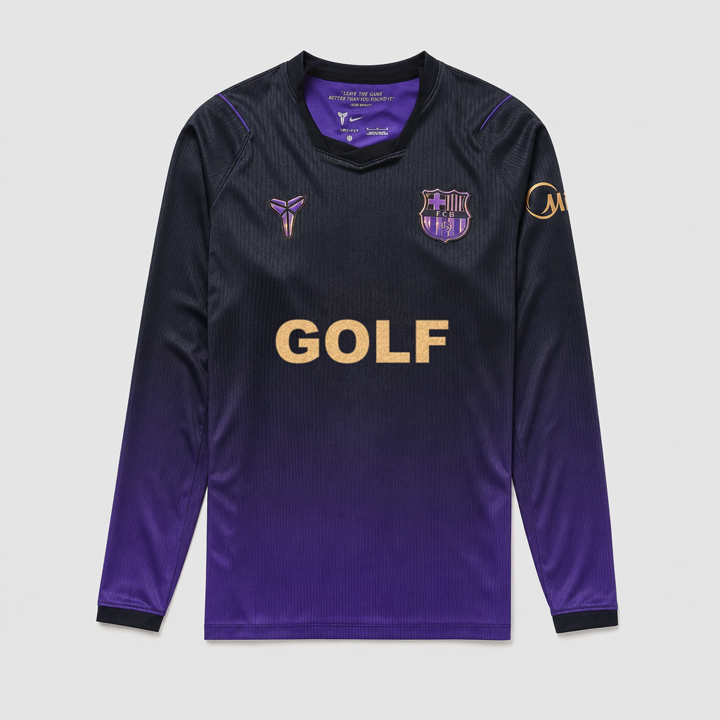 Barcelona GOLF WANG Black Purple 26/27 - Long Sleeve Player Version