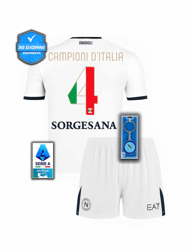 NAP Kit Bambino Away 24/25 + Scudetto