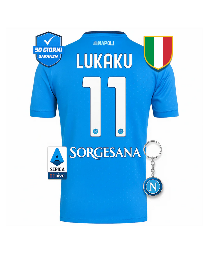 #11 LUKAKU NAP Maglia Home 24/25 + Scudetto