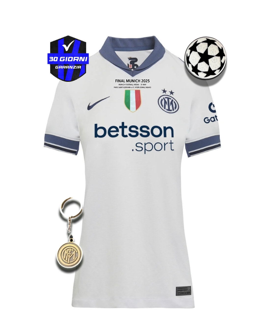 INT Jersey DONNA Away UCL Final - Monaco 24/25