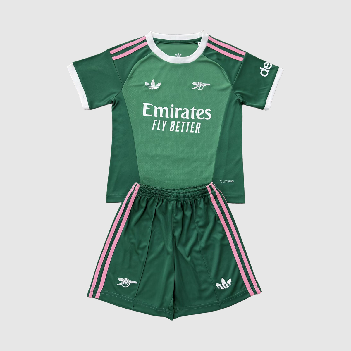 Arsenal Kids Kit Goalkeeper Green Pink 26/27