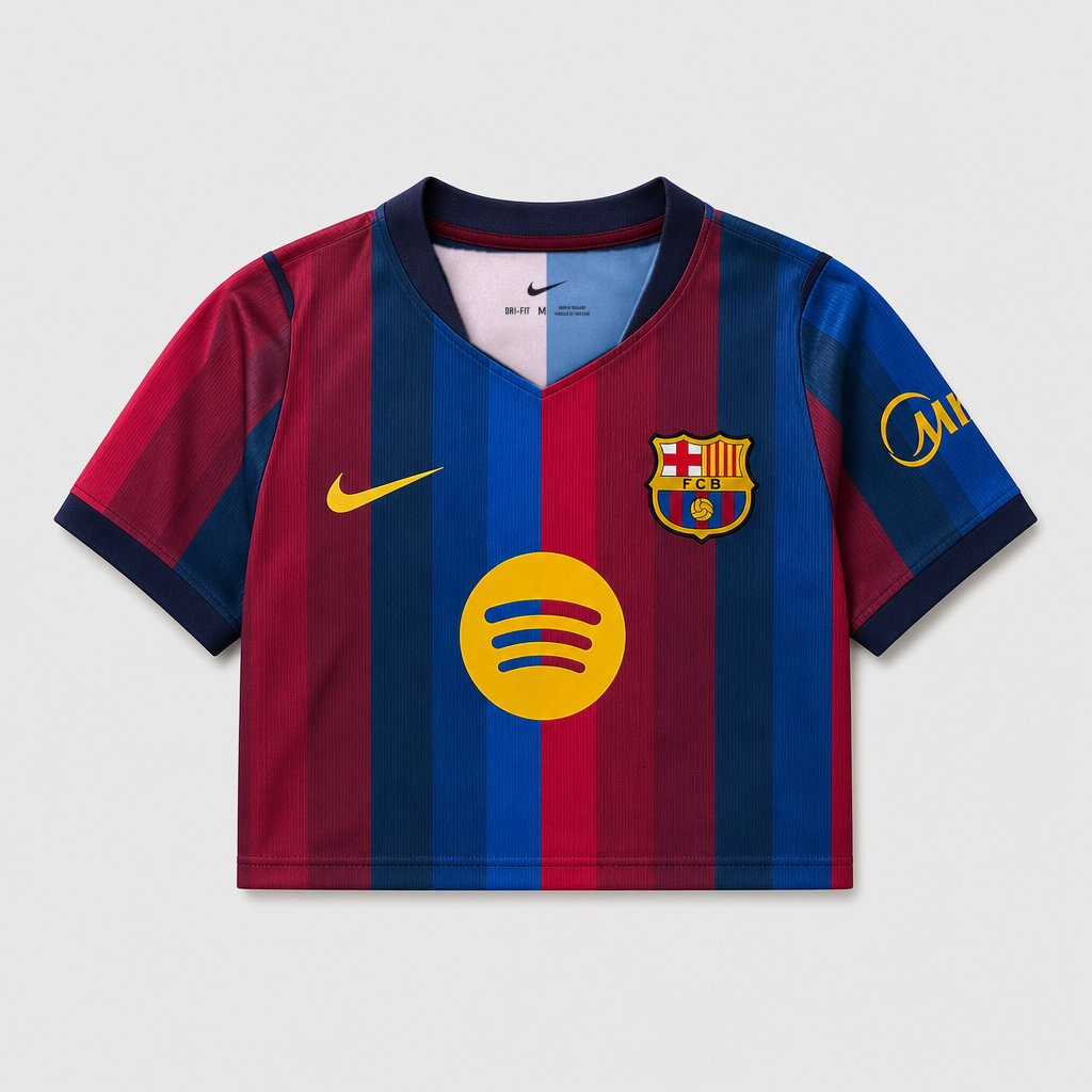 Barcelona Jersey Home Women Crop 26/27