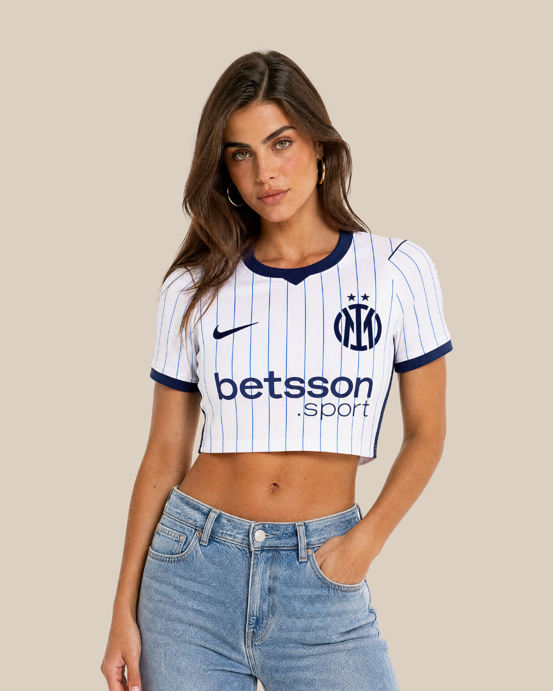 Inter Crop Top Donna Away 26/27